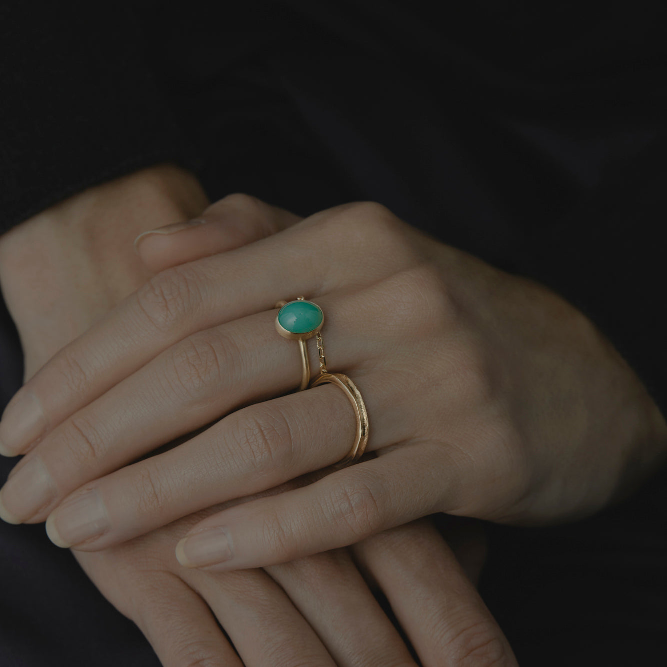 Chrysoprase Glacé Ring | R12001CH ~