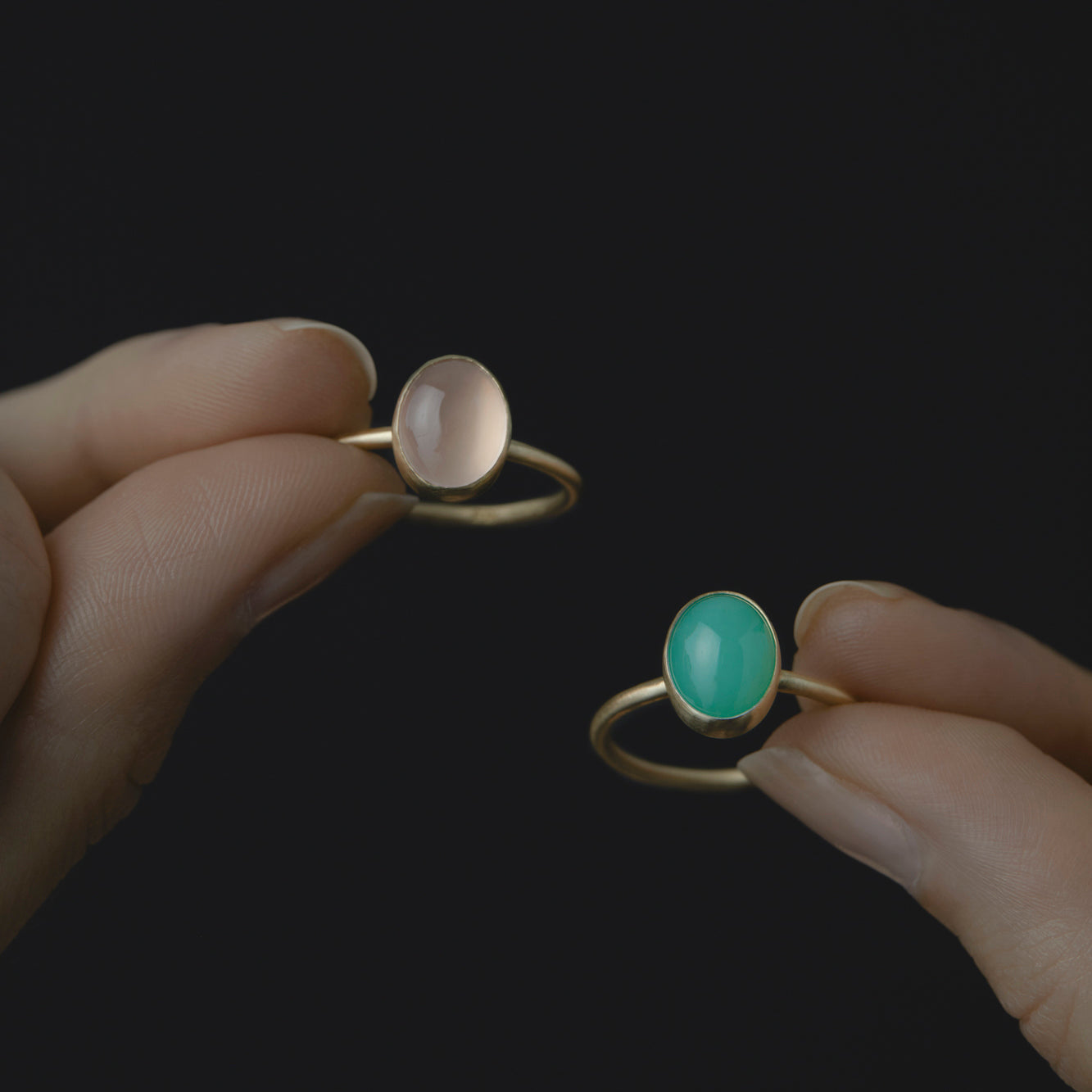 Chrysoprase Glacé Ring | R12001CH ~