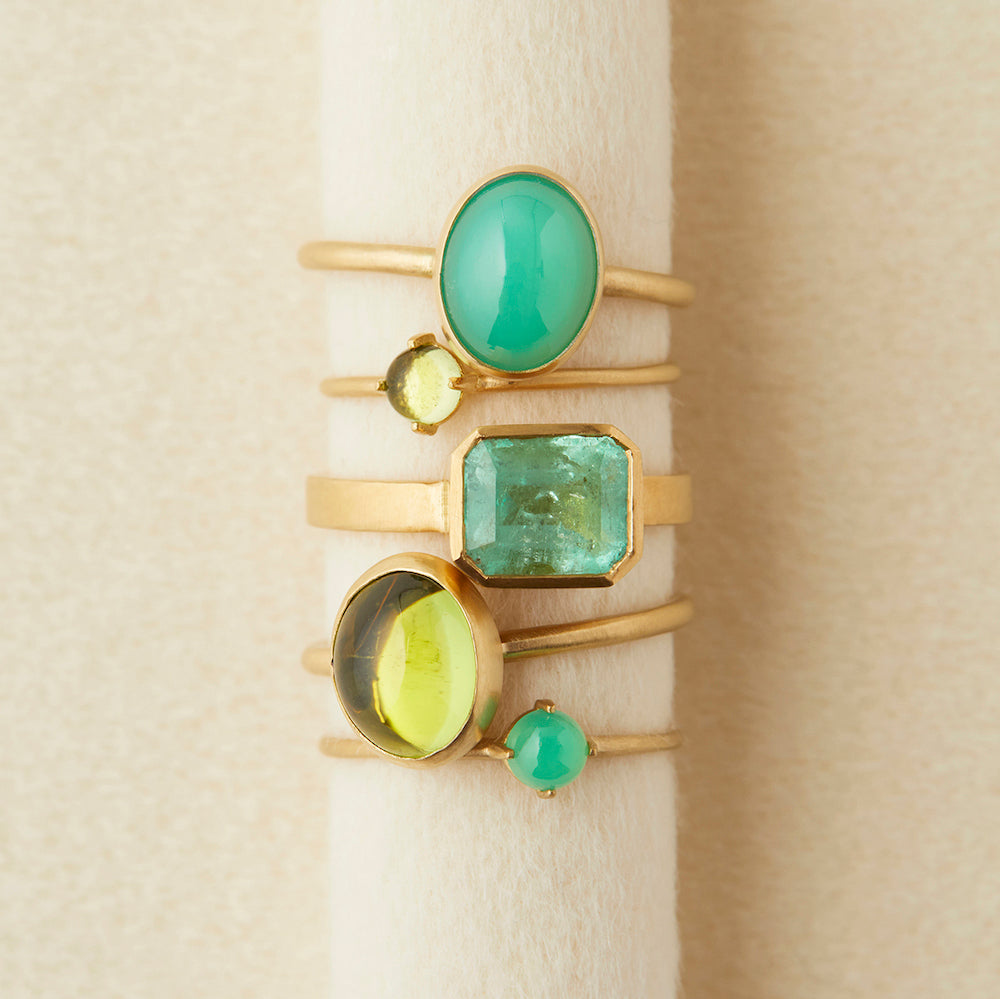 Chrysoprase Glacé Ring | R12001CH ~