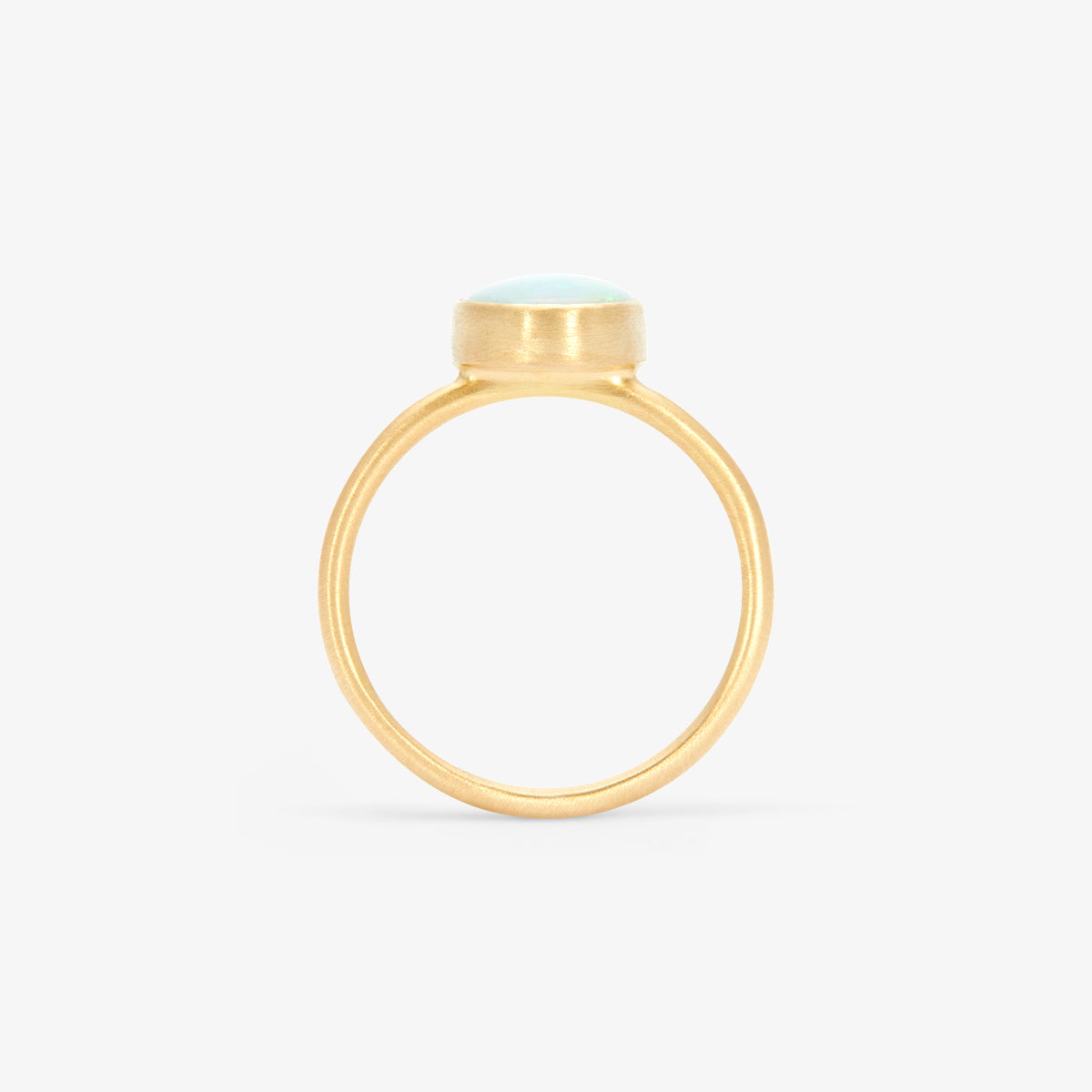 R12001OP | Australian White Opal Glacé Ring