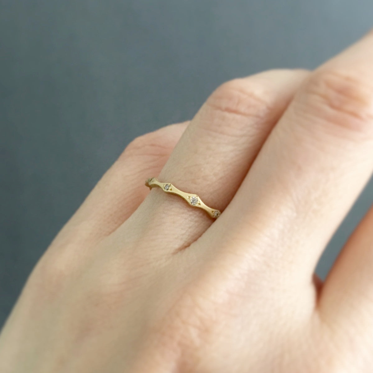 18K Yellow Gold on Model