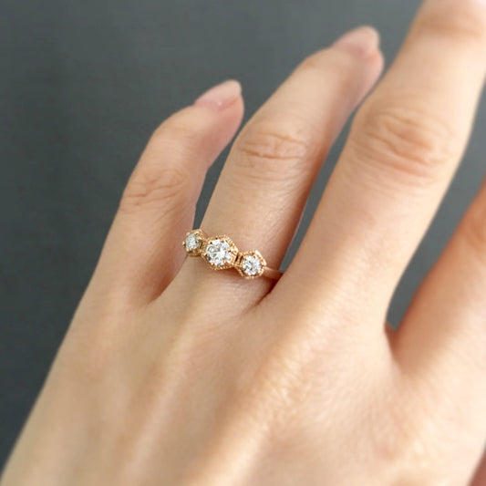 18K Rose Gold on Model