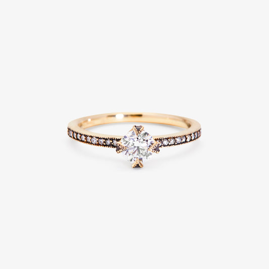 18K White Gold (w/Black Rhodium)